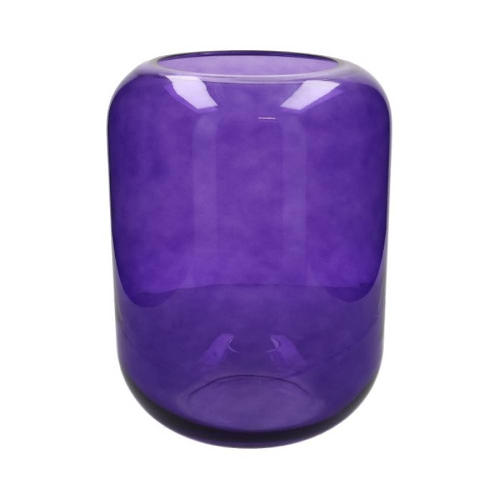 Glas Vase Aunton lila D28cm H38cm