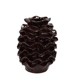 Keramik Vase Gina weinrot 15x15x20cm