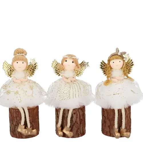 Deko Mädchen Holz Loulou mix 09x09x17cm