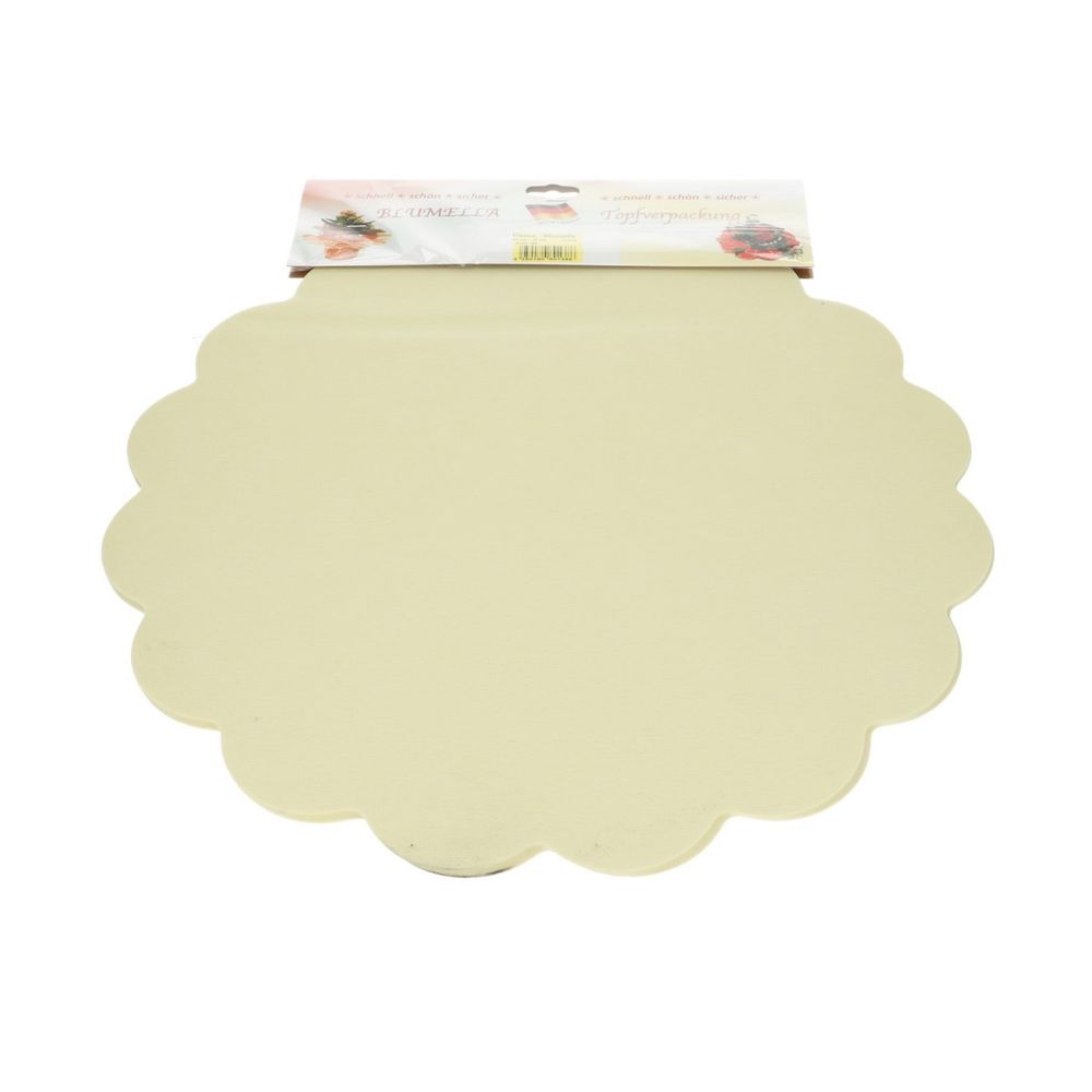 Dekostoff Blatt Blumella creme D44cm x25