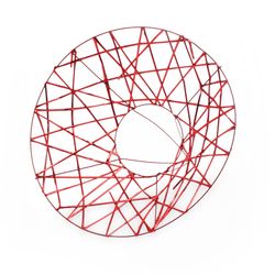 Strausshalter Weihnachten rot D25cm
