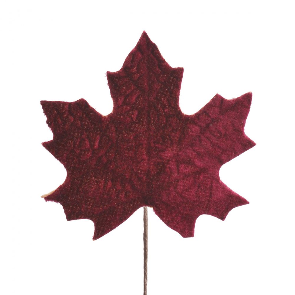 Herbst Blatt Bordeaux weinrot 10cm