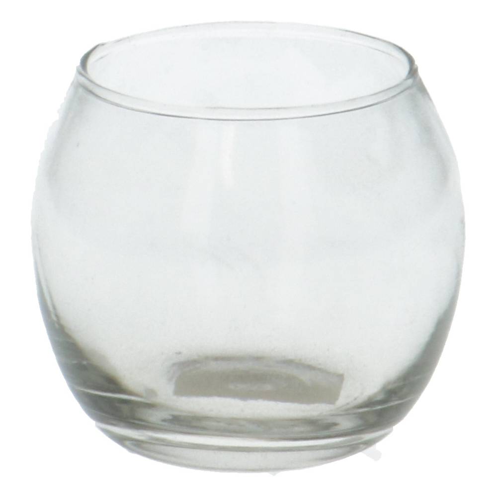 Glas Vase Kugel Fisch D08/06cm H07cm