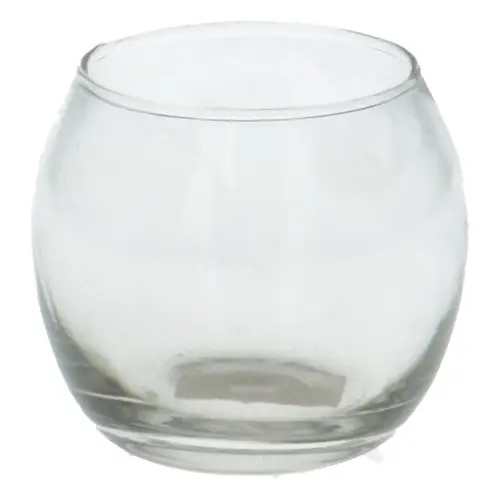 Glas Vase Kugel Fisch D08/06cm H07cm
