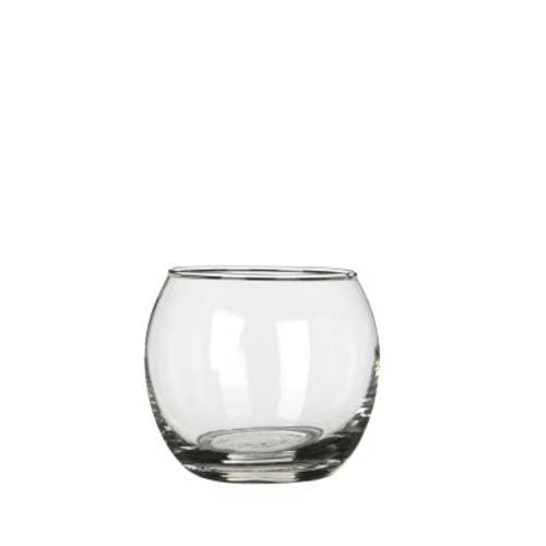 Glas Vase Kugel Fisch D08/06cm H07cm