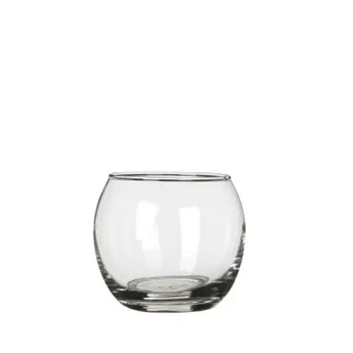 Glas Vase Kugel Fisch D08/06cm H07cm