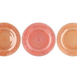 Glas Teller Dayah Coral mix D29cm H02cm