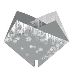 Tüte Double Ice silber 35x35cm x50