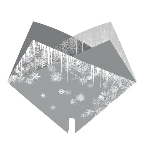 Tüte Double Ice silber 35x35cm x50