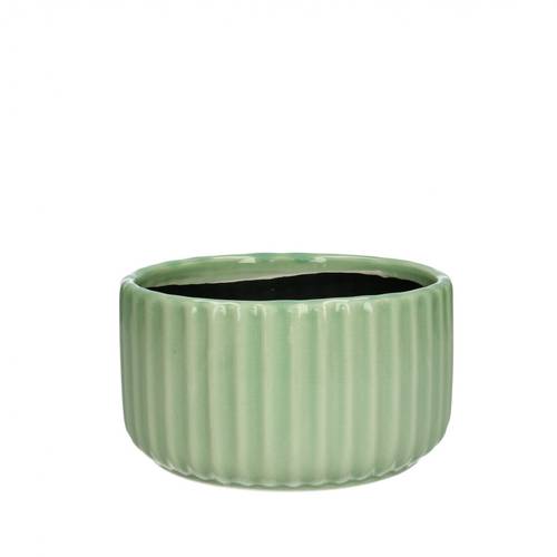 Keramik Übertopf Codi hell grün D15cm H08cm