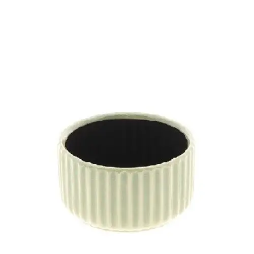 Keramik Übertopf Codi hell grün D15cm H08cm