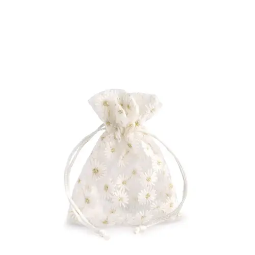 Tasche Daisy weiss D10cm H13cm 