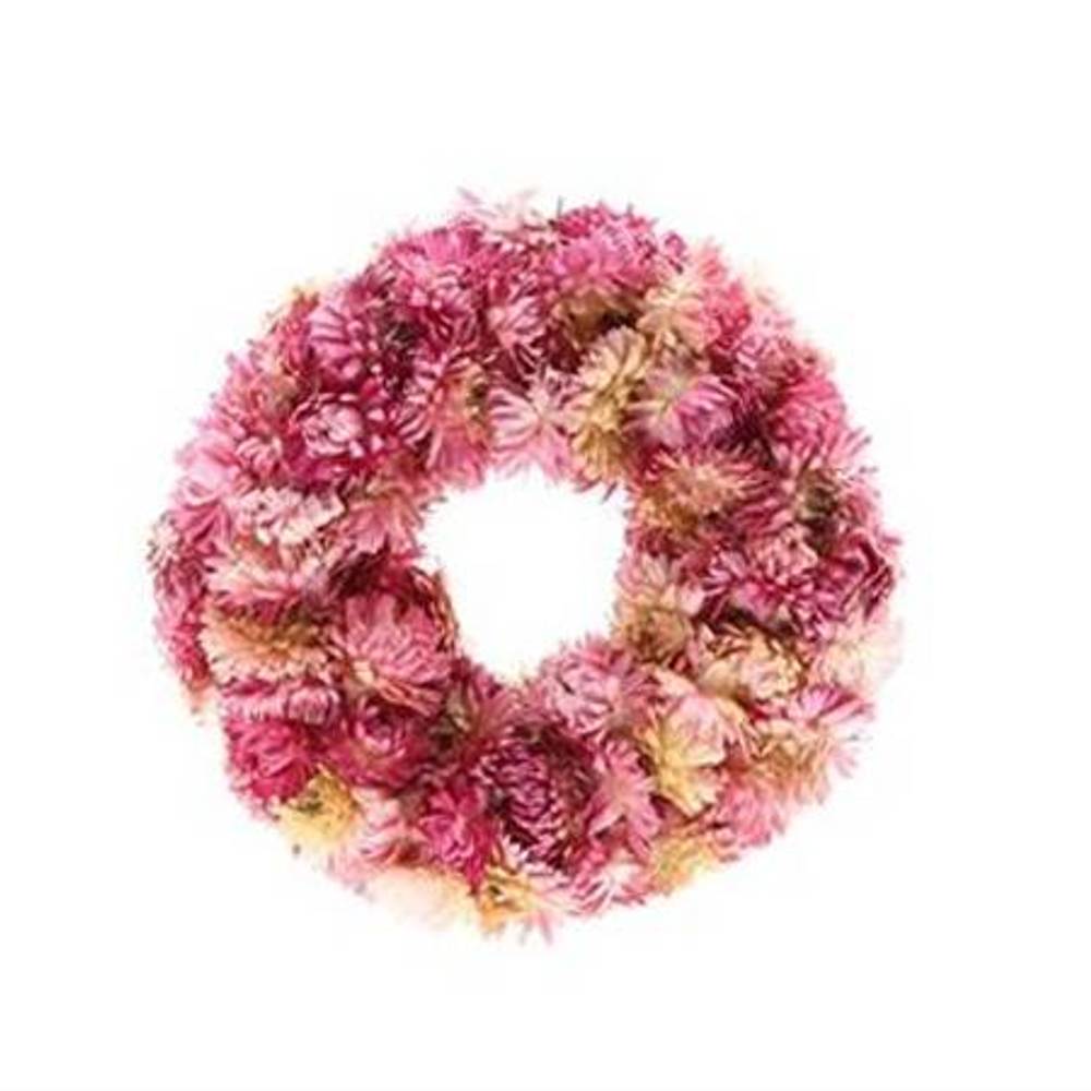 Kranz Helichrysum rosa D30cm