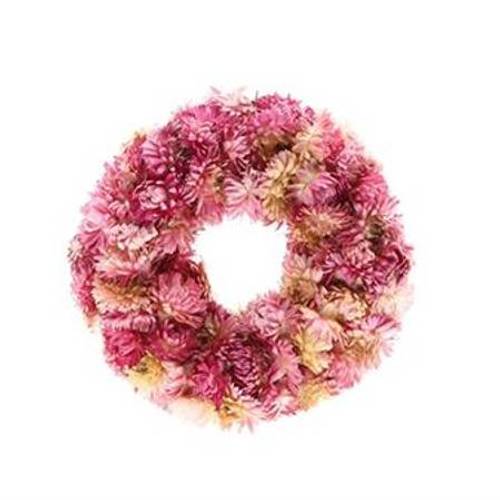 Kranz Helichrysum rosa D30cm