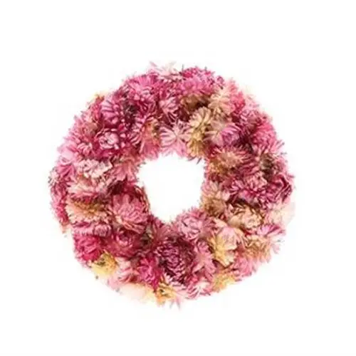 Kranz Helichrysum rosa D30cm