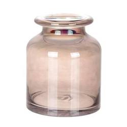 Glas grau Vase Sweetie taupe D17cm H20cm