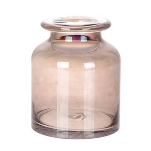 Glas grau Vase Sweetie taupe D17cm H20cm