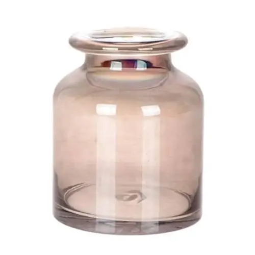 Glas grau Vase Sweetie taupe D17cm H20cm