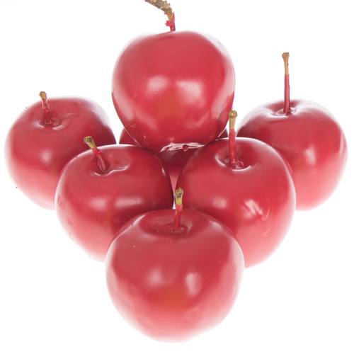Apfel rot Wachs D5cm
