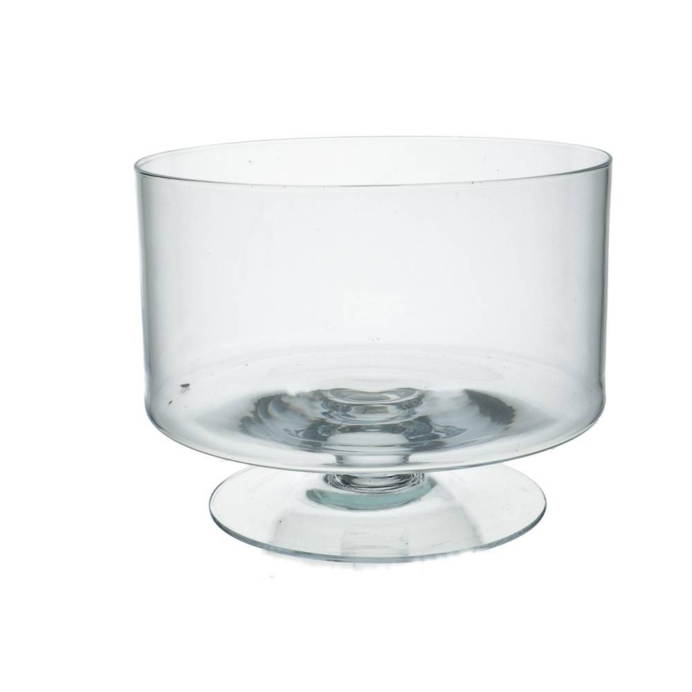 Glas Schale auf Fuss D24cm H18cm