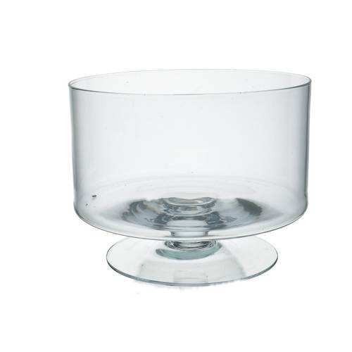 Glas Schale auf Fuss D24cm H18cm