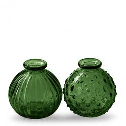Glas Vase Rund Jive grün mix D08.5cm H08.5cm