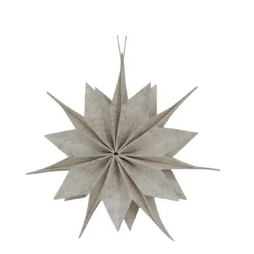Hänger Stern Filz creme D30cm H05cm