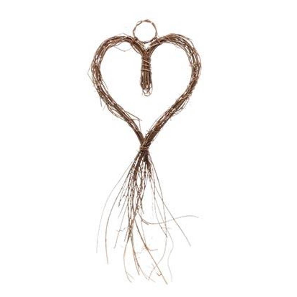 Hänger Herz natur D10cm