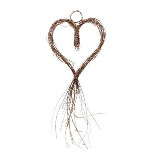 Hänger Herz natur D10cm