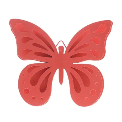 Wandaufhänger Schmetterling rosa D15cm