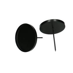 Kerzenständer Eisen schwarz D11cm