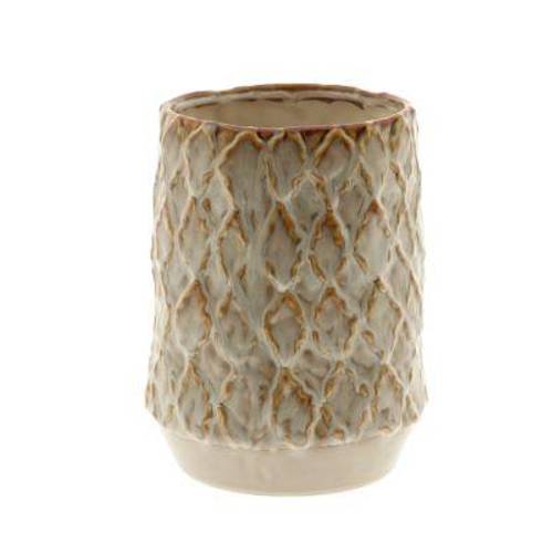 Keramik Vase zaria hell braun D16.5cm H22cm