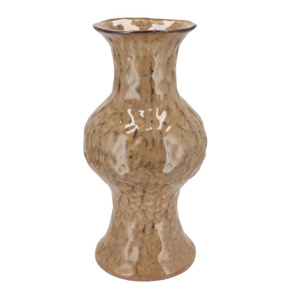 Keramik Vase Cody Bubble braun 22×22×45cm