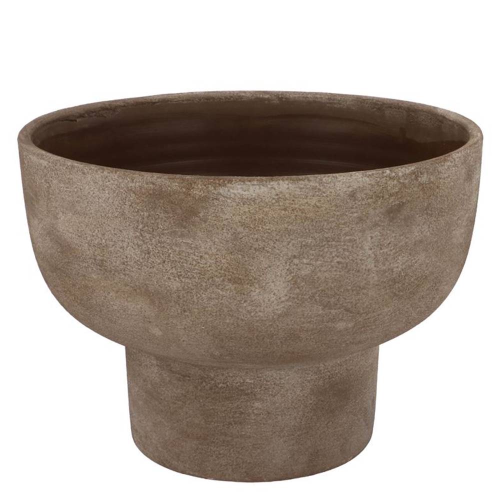 Keramik Übertopf Florenz bronze 25x25x22cm