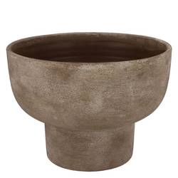 Keramik Übertopf Florenz bronze 25x25x22cm