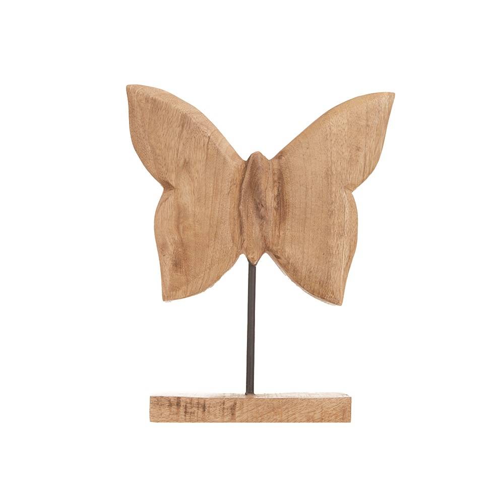 Teakholz Schmetterling auf Standard D22cm