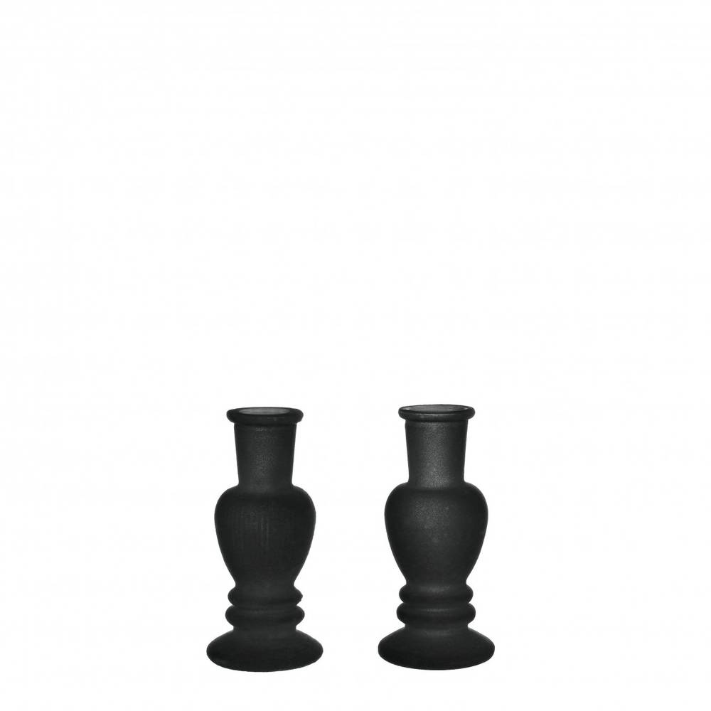 Kerzenständer Velvet schwarz D05cm H11cm