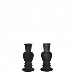 Kerzenständer Velvet schwarz D05cm H11cm