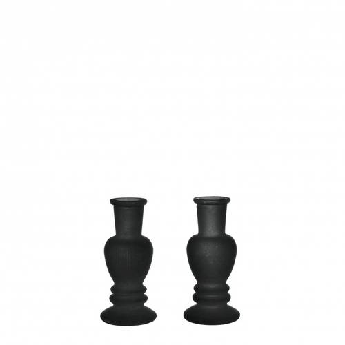 Kerzenständer Velvet schwarz D05cm H11cm