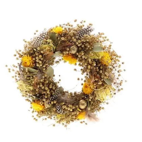 Kranz gelb mix Feather D30cm