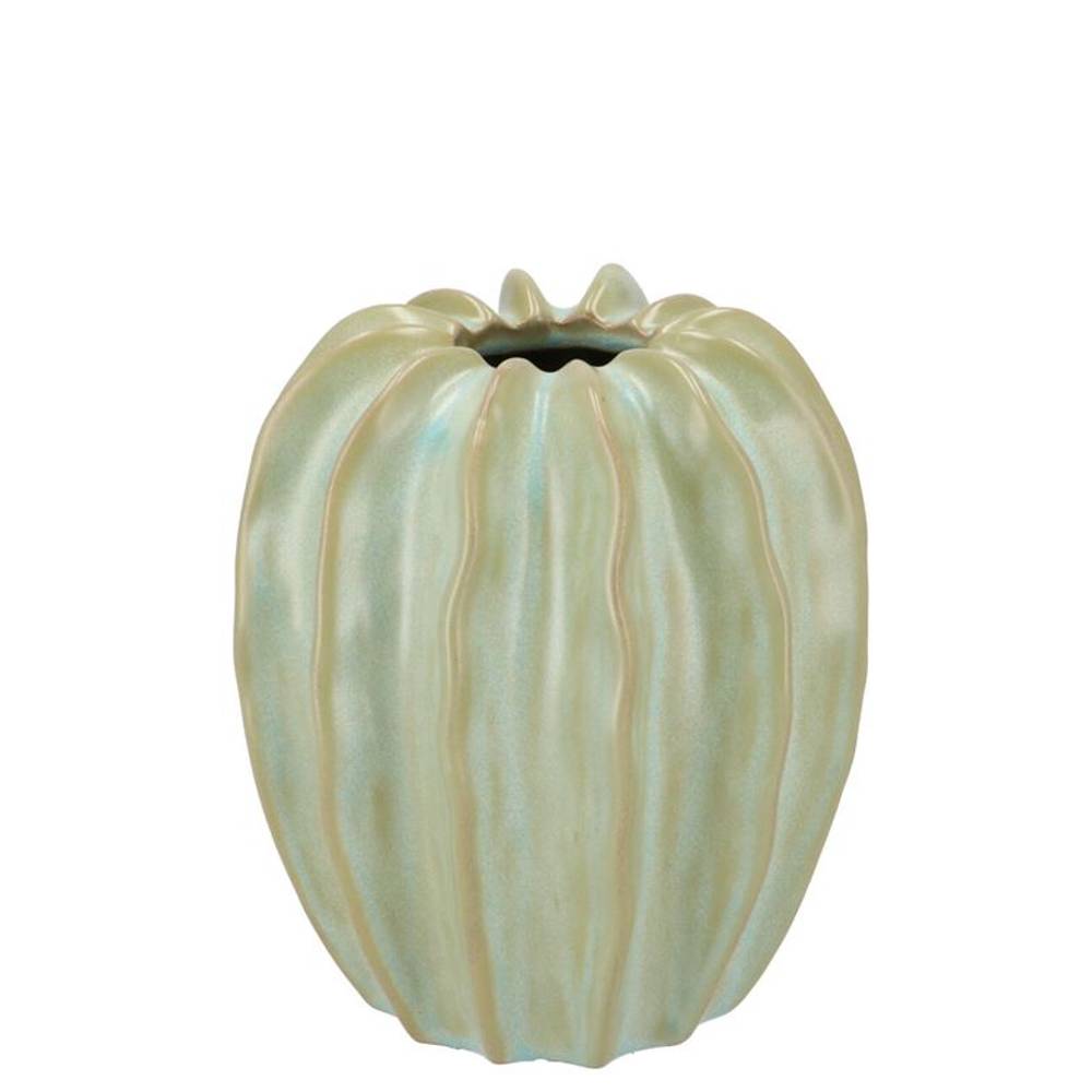 Keramik Vase Dion Structure grün 14x14x15cm