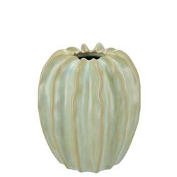 Keramik Vase Dion Structure grün 14x14x15cm