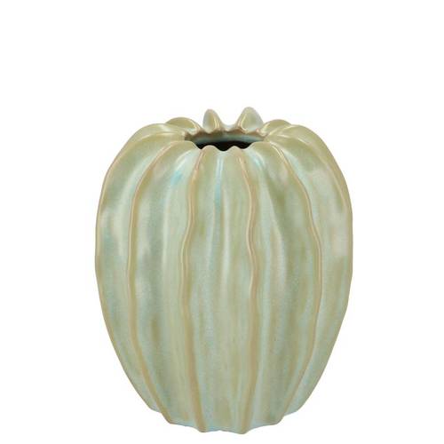 Keramik Vase Dion Structure grün 14x14x15cm