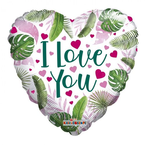 Ballon Herz Eco I Love You mix D45cm