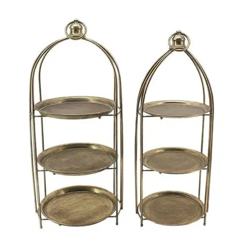 Etagere Noli gold D32cm H74cm