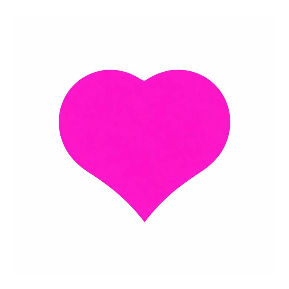 Sticker Herz rosa 40mm x500