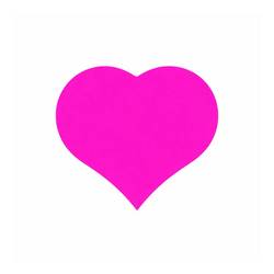 Sticker Herz rosa 40mm x500