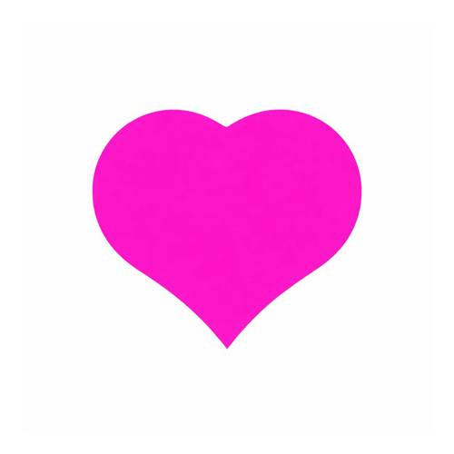 Sticker Herz rosa 40mm x500