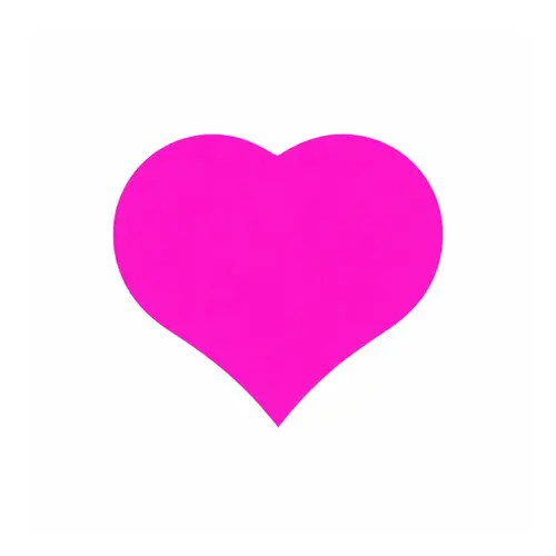 Sticker Herz rosa 40mm x500