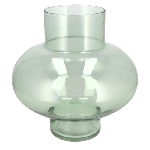 Glas Vase Mira Bulb grün D30x30x30cm